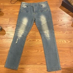 Balmain light wash jeans 36 waist